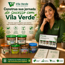Abra sua loja Vila Verde na Shopee e venda fertilizantes e substratos orgânicos com frete baixo, suporte completo e margem definida. Vagas limitadas!
Vila Verde é qualidade indiscutível!
