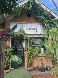 Fachada da loja Bernardo Flora & Horto em Blumenau, parceira Vila Verde Insumos Agroecológicos, especializada em jardinagem e paisagismo sustentável.