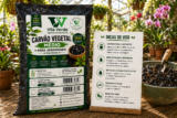 Carvão vegetal natural para composição de substratos, melhorando a aeração e a estrutura física para o cultivo de plantas